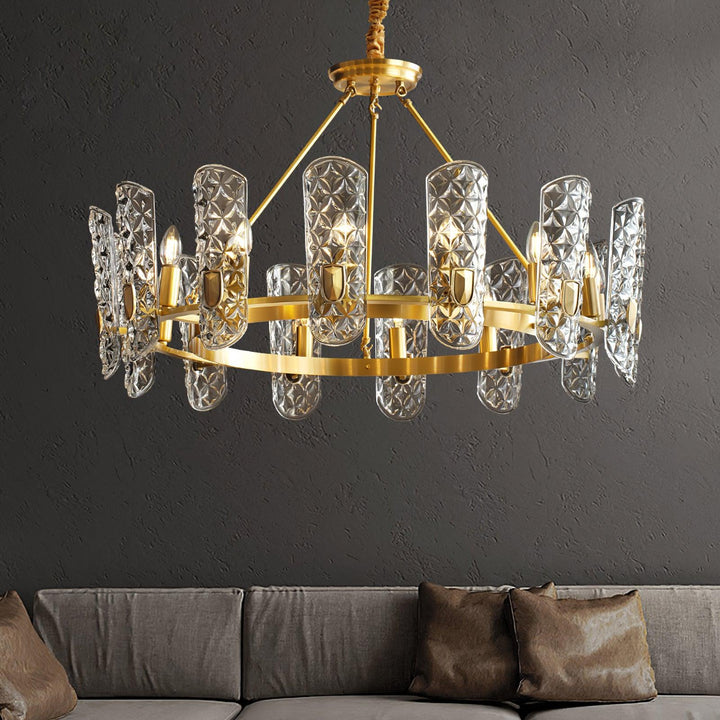 Casinian lampadario elegante in ottone