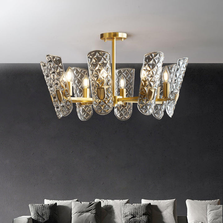 Casinian lampadario elegante in ottone