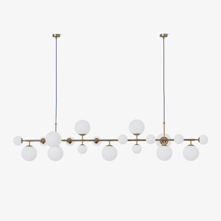 Velaena lampadario ottone globi in vetro