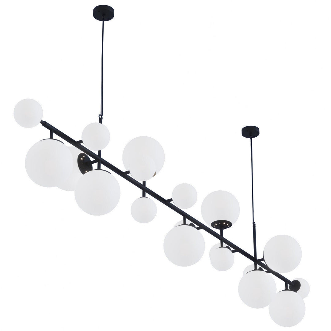 Velaena lampadario ottone globi in vetro