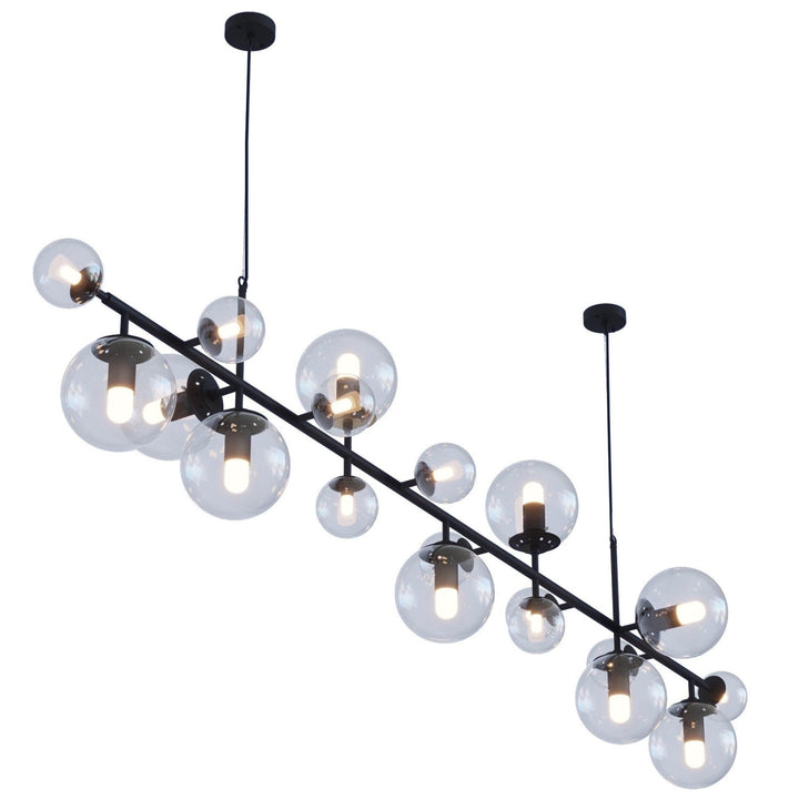 Velaena lampadario ottone globi in vetro