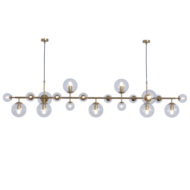 Velaena lampadario ottone globi in vetro