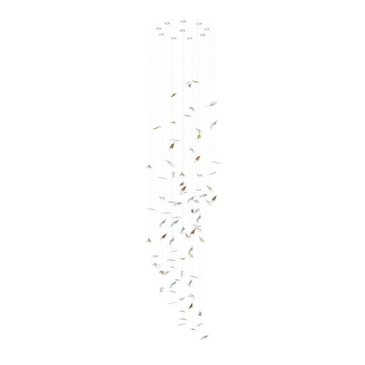 Asorus lampadario a forma artistica di foglia