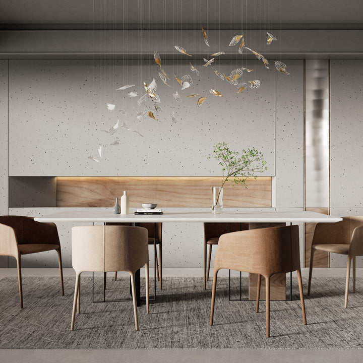 Asorus lampadario a forma artistica di foglia