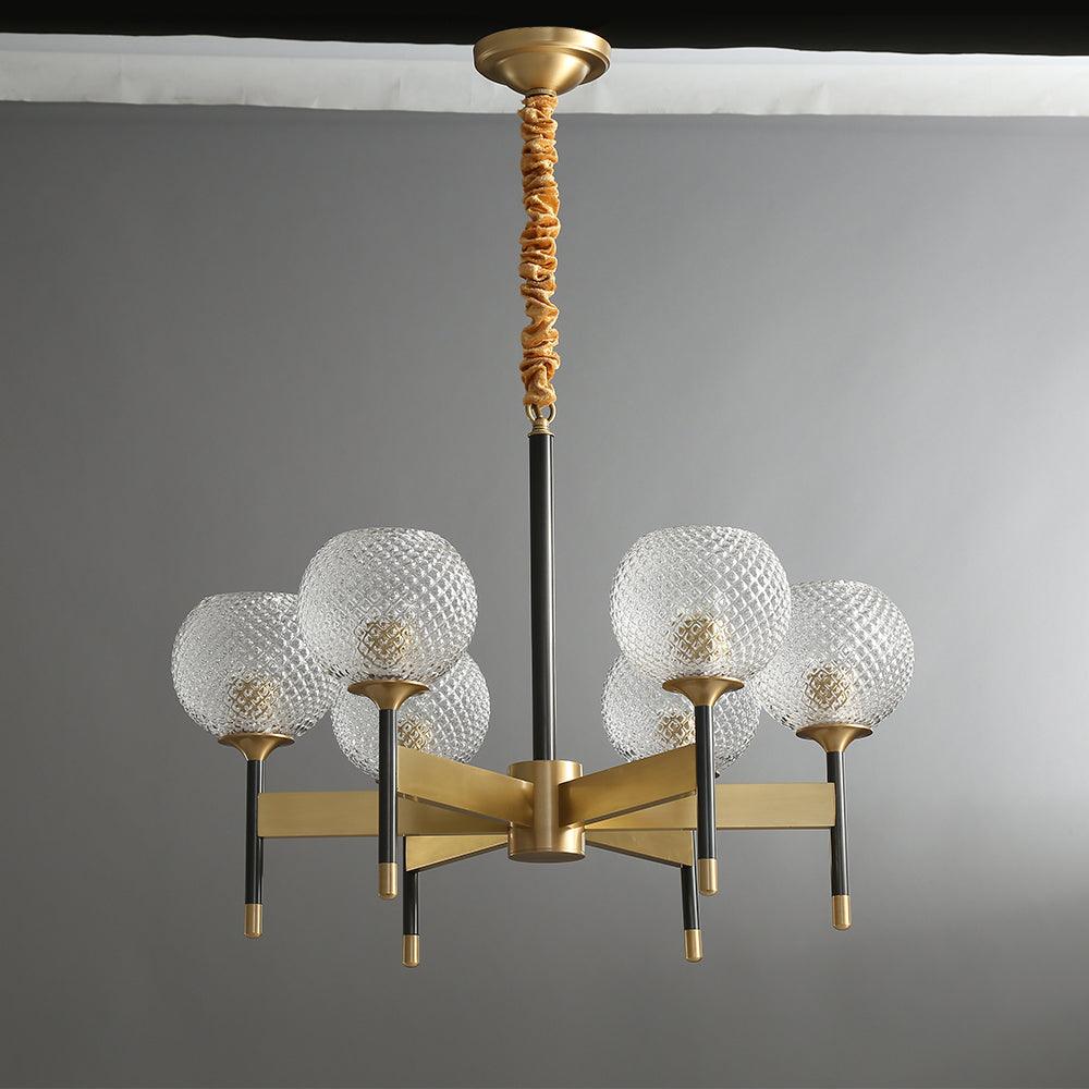 Glint lampadario moderno in ottone