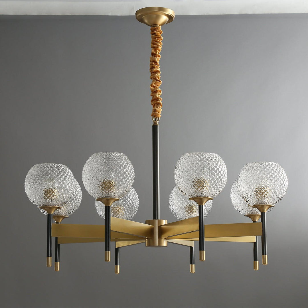 Glint lampadario moderno in ottone