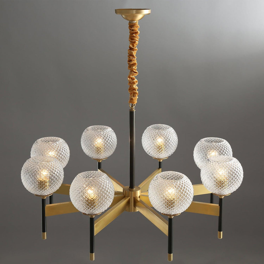 Glint lampadario moderno in ottone