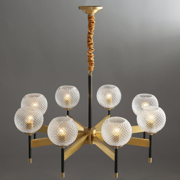 Glint lampadario moderno in ottone