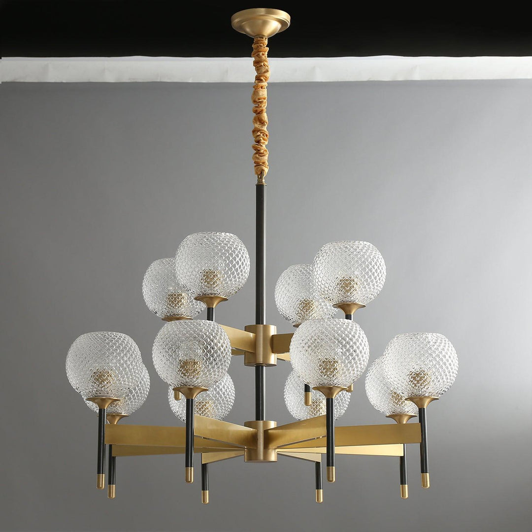 Glint lampadario moderno in ottone