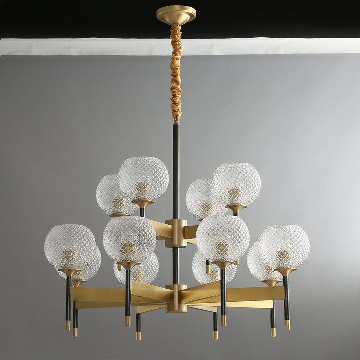Glint lampadario moderno in ottone