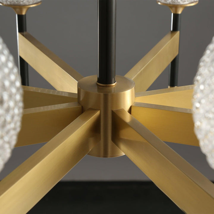 Glint lampadario moderno in ottone
