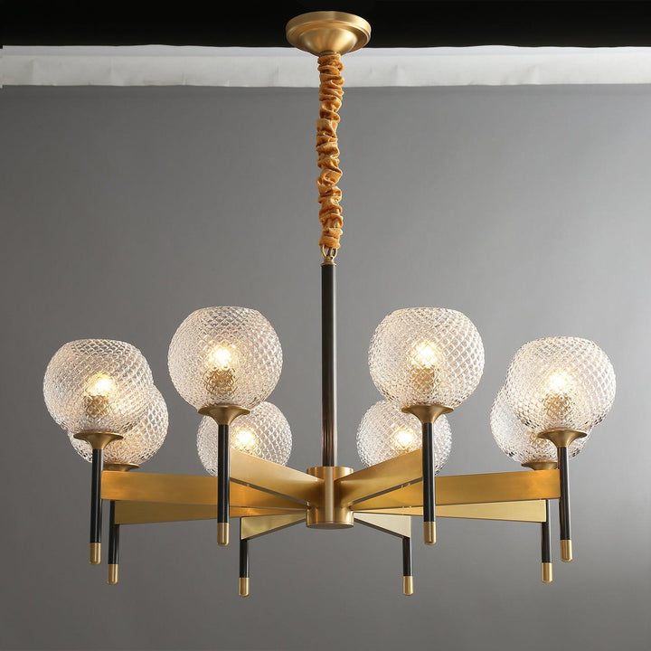 Glint lampadario moderno in ottone
