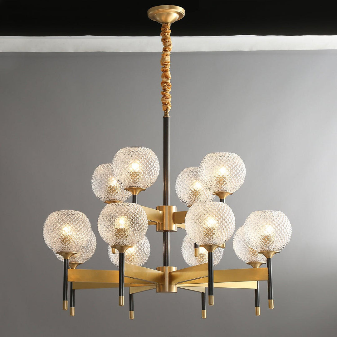 Glint lampadario moderno in ottone