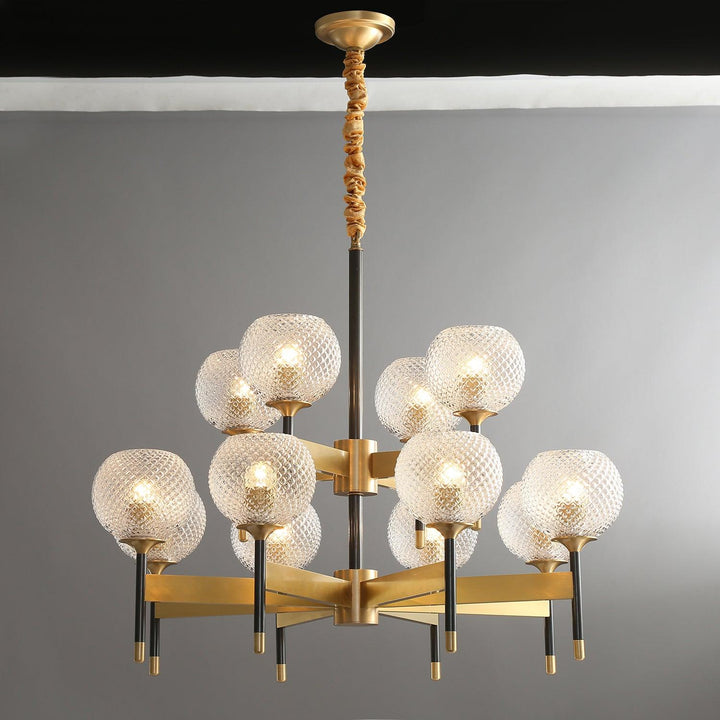 Glint lampadario moderno in ottone