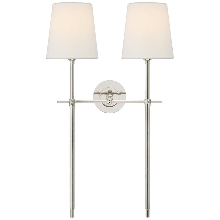 Platina Modern Minimalist Brass Fabric Wall Lamp - Lamp Copper