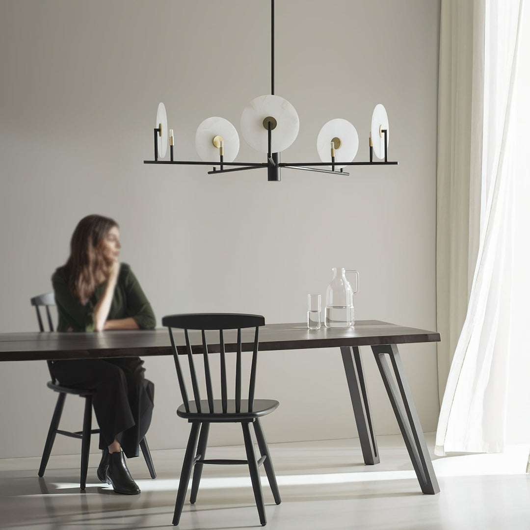 Nivorelle lampadario alabastro Dischi Lunari