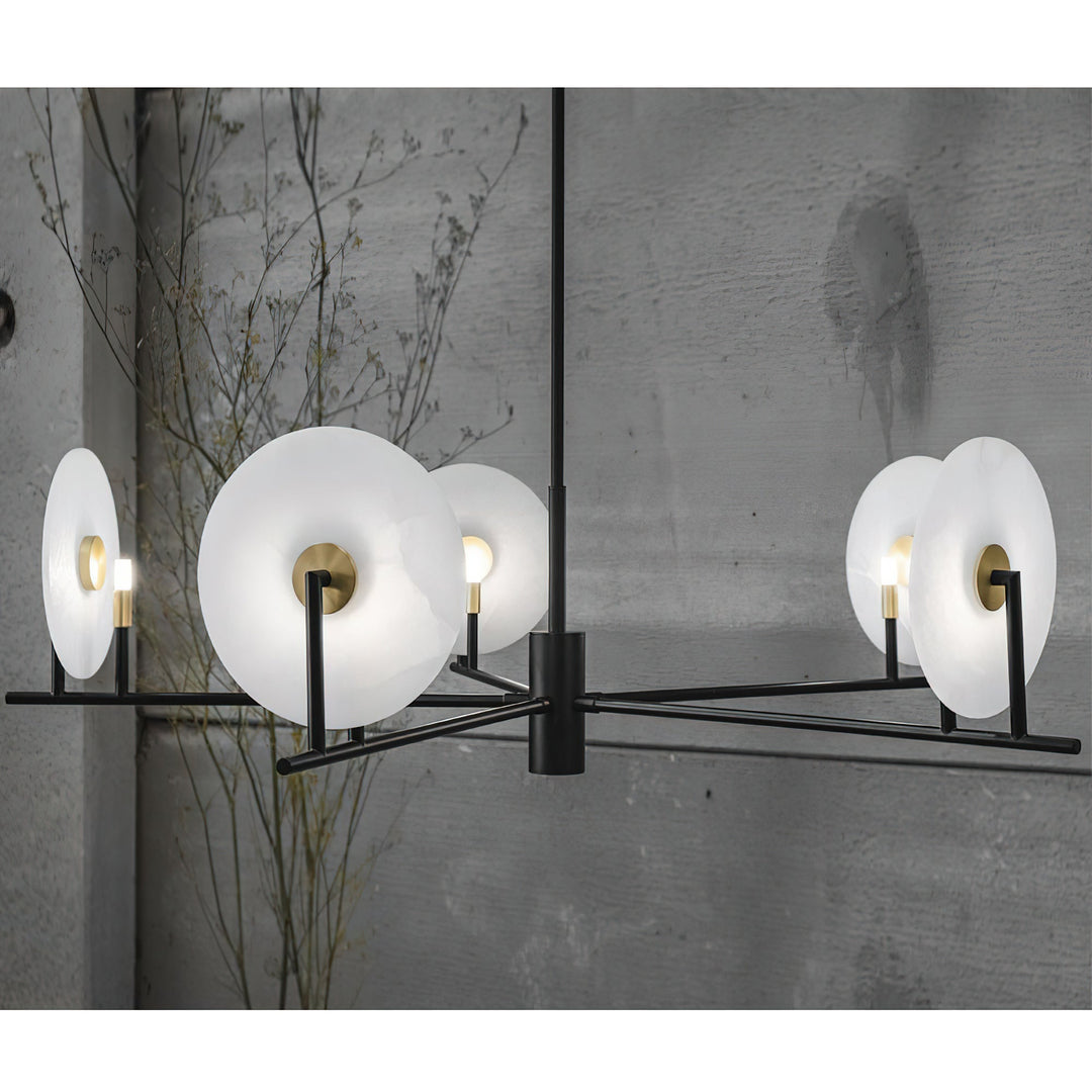 Nivorelle lampadario alabastro Dischi Lunari