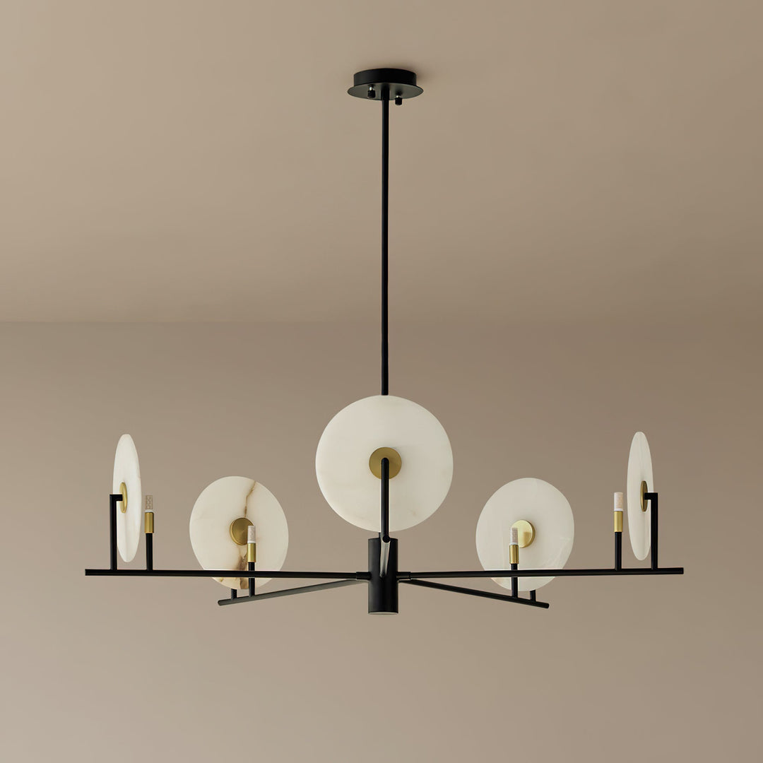 Nivorelle lampadario alabastro Dischi Lunari