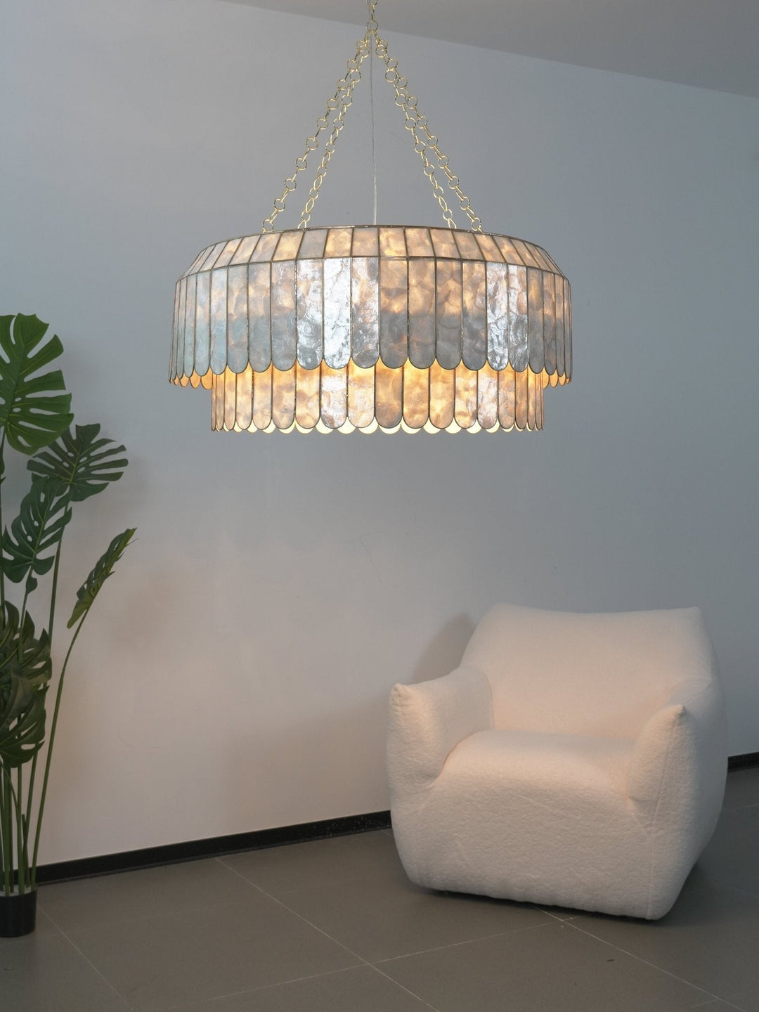 Capiz Aurelia lampadario