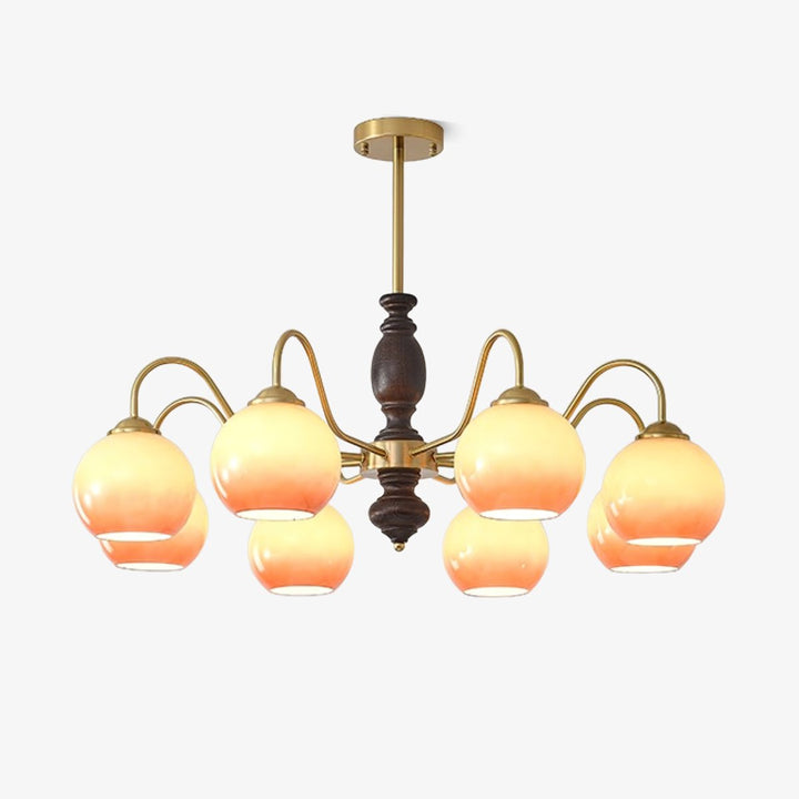 Reniian lampadario Caramel Orb Bracci Curvi a globo
