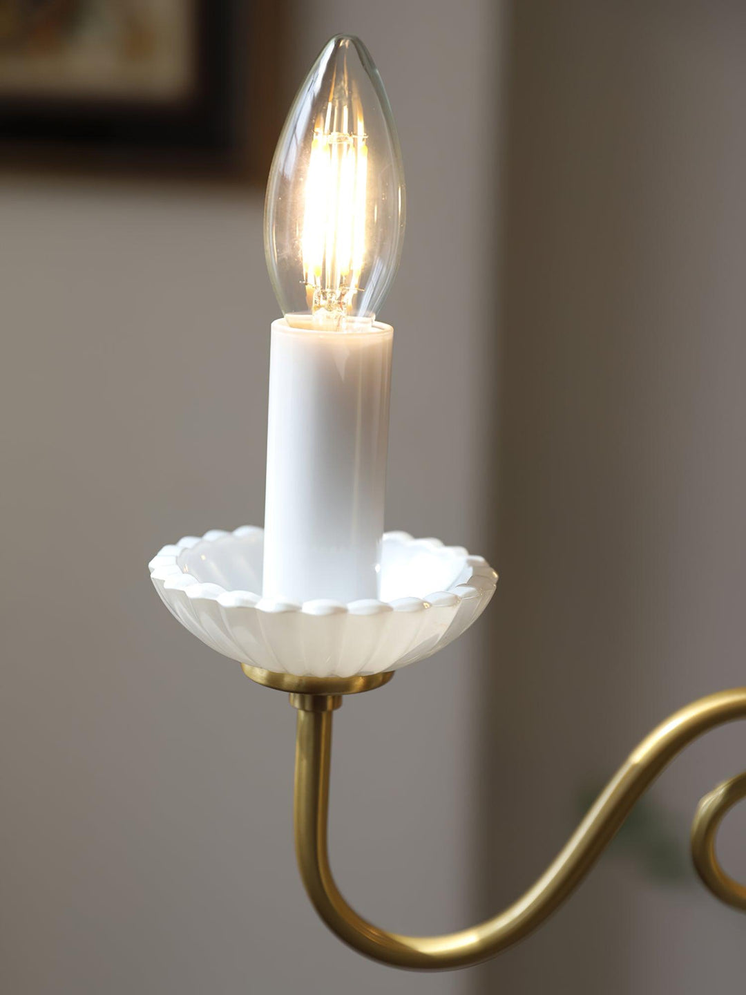 Oriirira lampadario Carlita Oro moderno Cinque Bracci