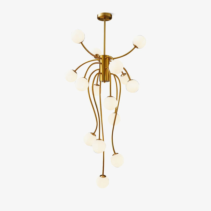Astralyn lampadario globo in ottone