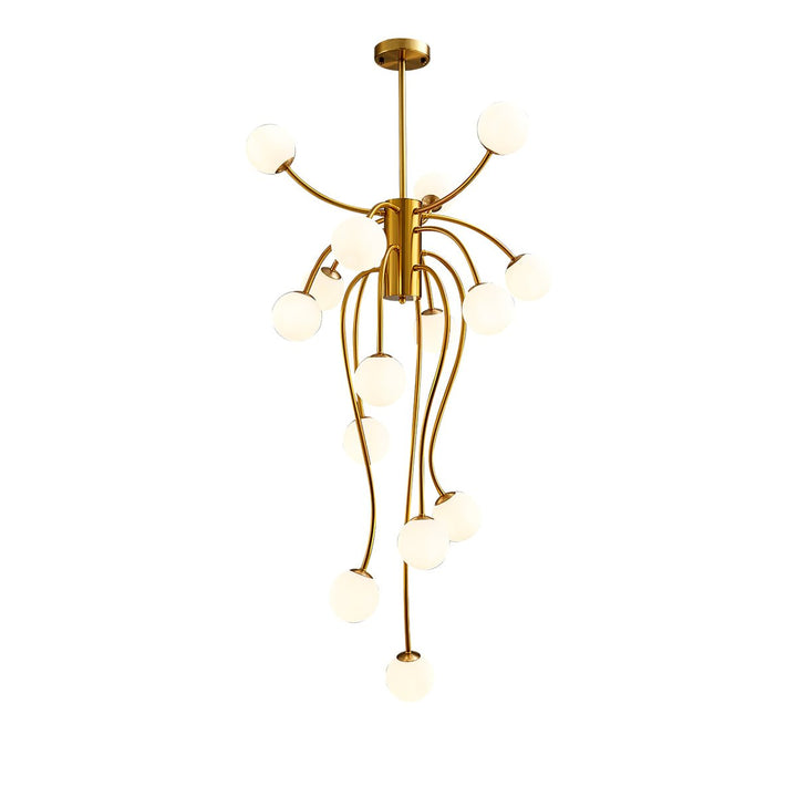 Astralyn lampadario globo in ottone