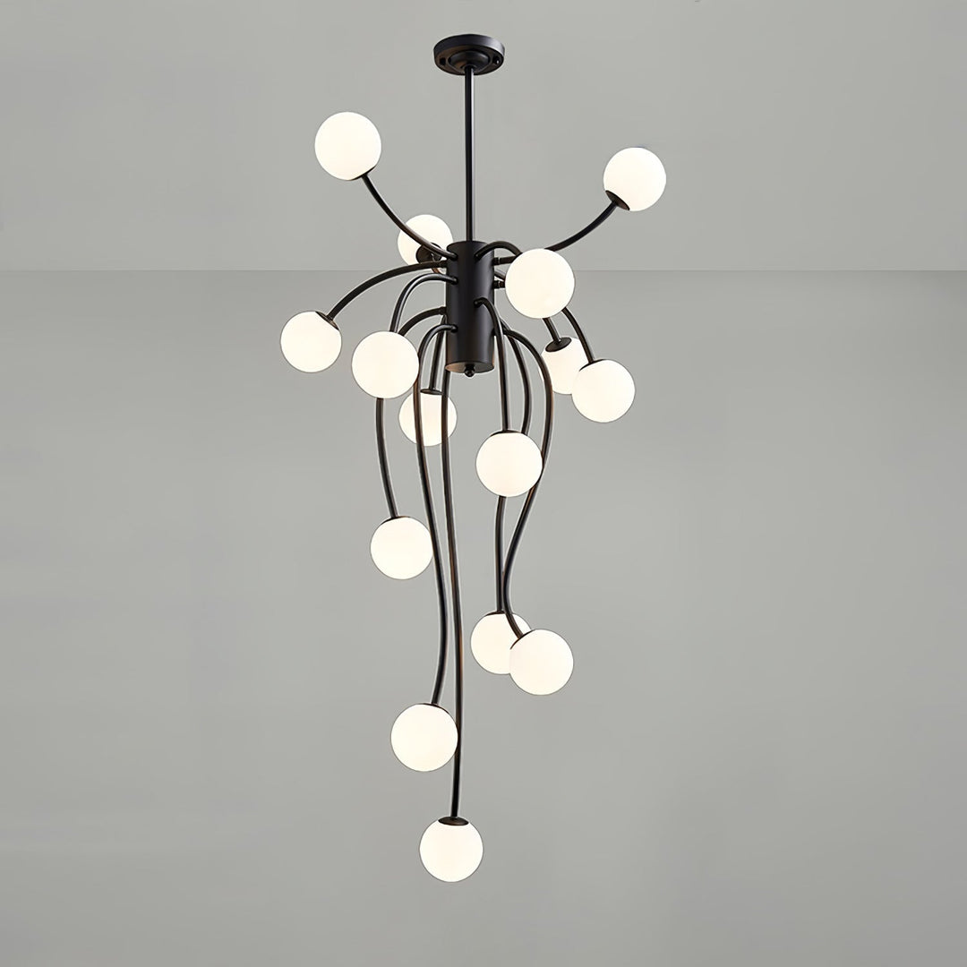 Astralyn lampadario globo in ottone