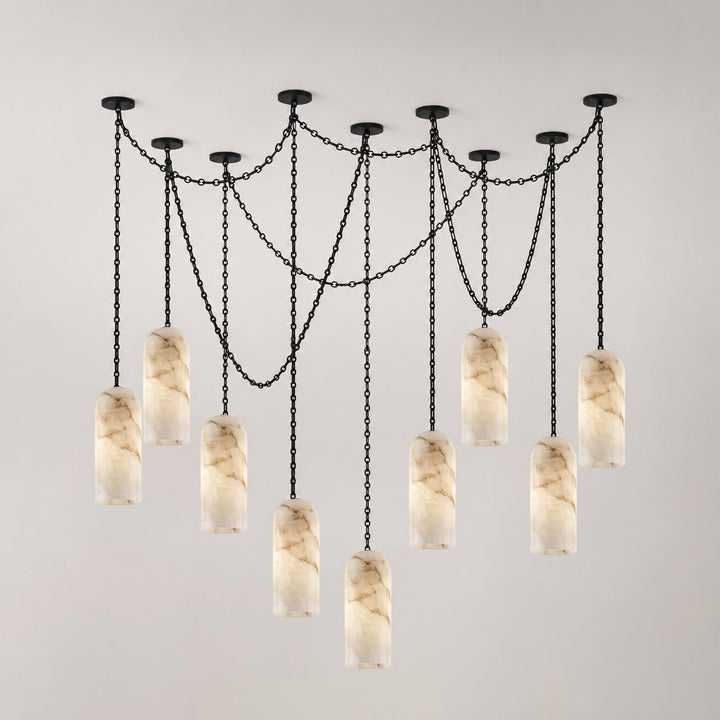 Auberon lampadario a Catena Cascante in Capsula