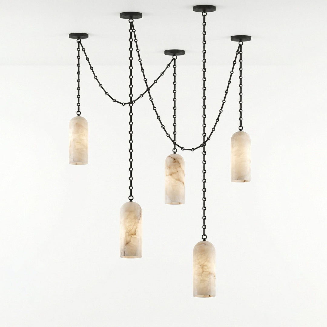 Auberon lampadario a Catena Cascante in Capsula