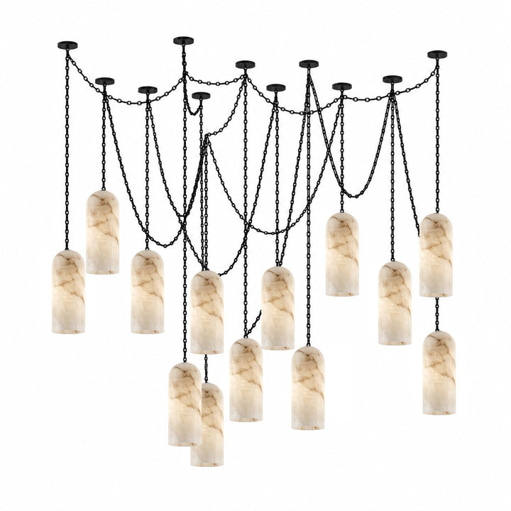 Auberon lampadario a Catena Cascante in Capsula