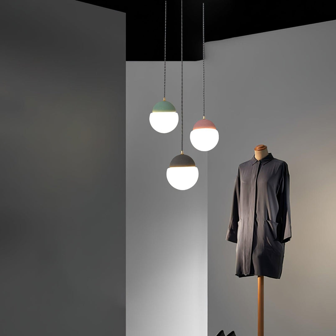 Ilraearis lampada a sospensione in vetro