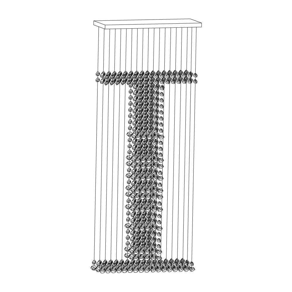 Orelelora lampadario Carbone lineare I
