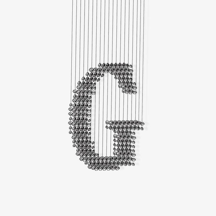 Calanelle lampadario Charcoal Linear G