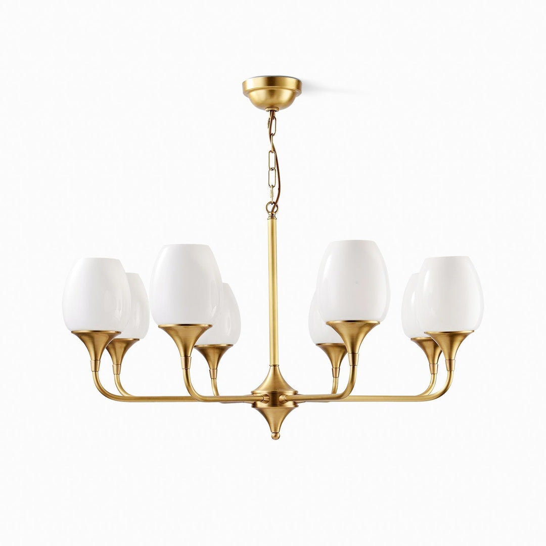 Gleam lampadario elegante in ottone