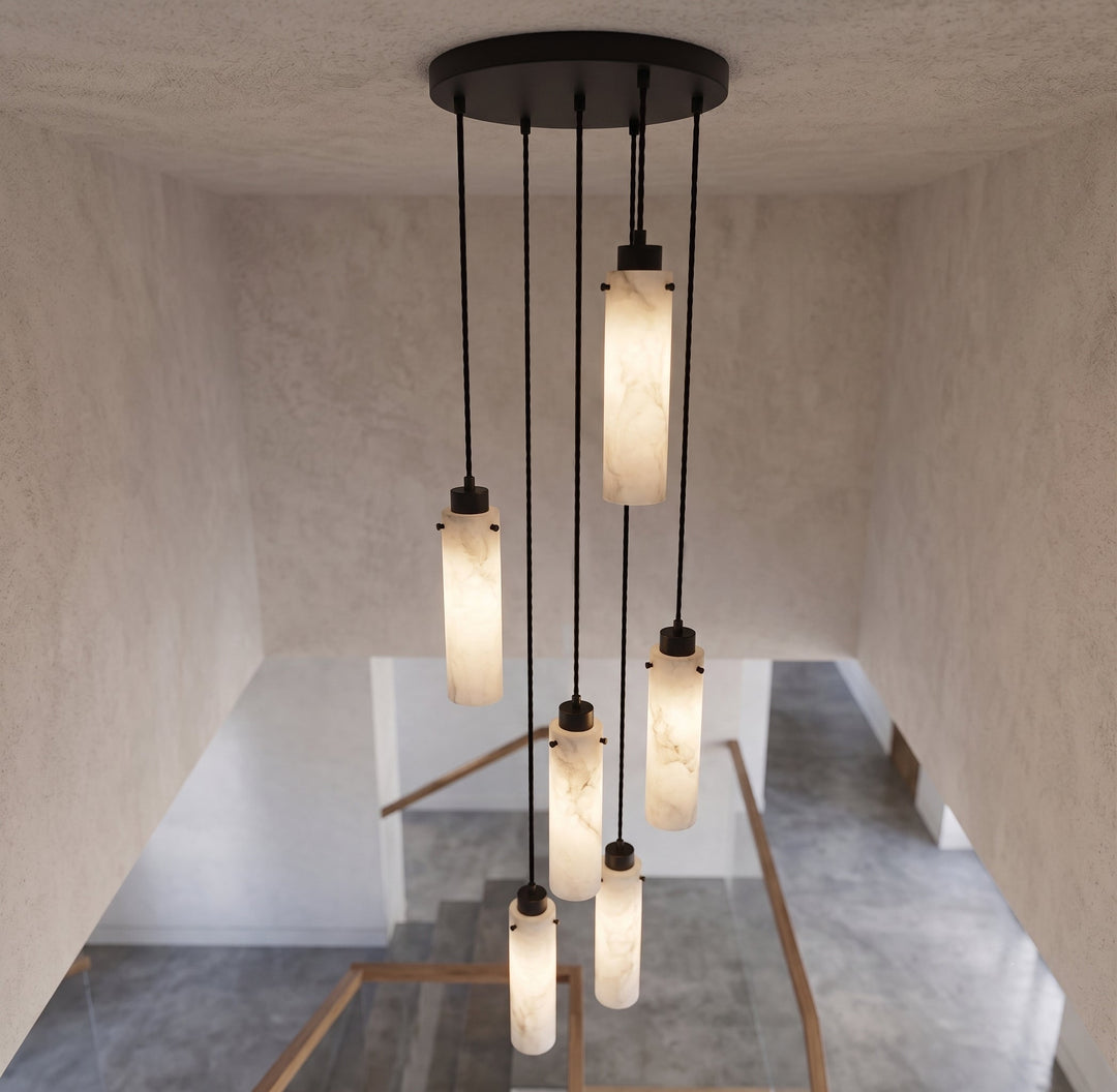 Avenisian alabastro Combination lampadario
