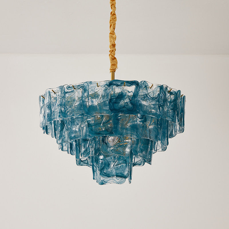 Ambelia lampadario a Livelli in vetro