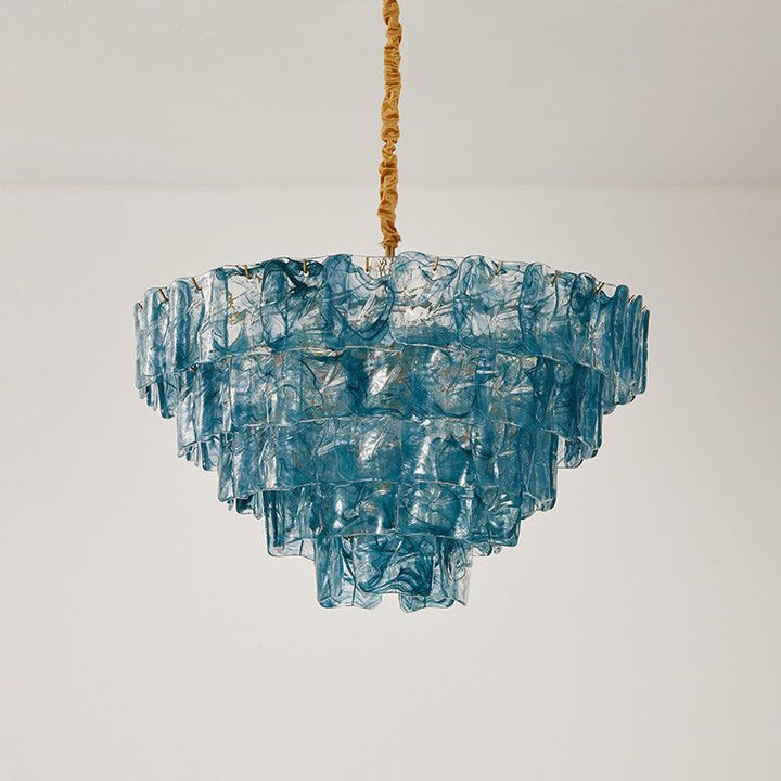 Ambelia lampadario a Livelli in vetro