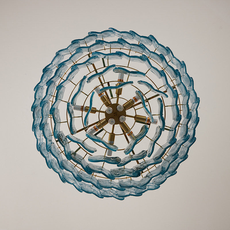 Ambelia lampadario a Livelli in vetro
