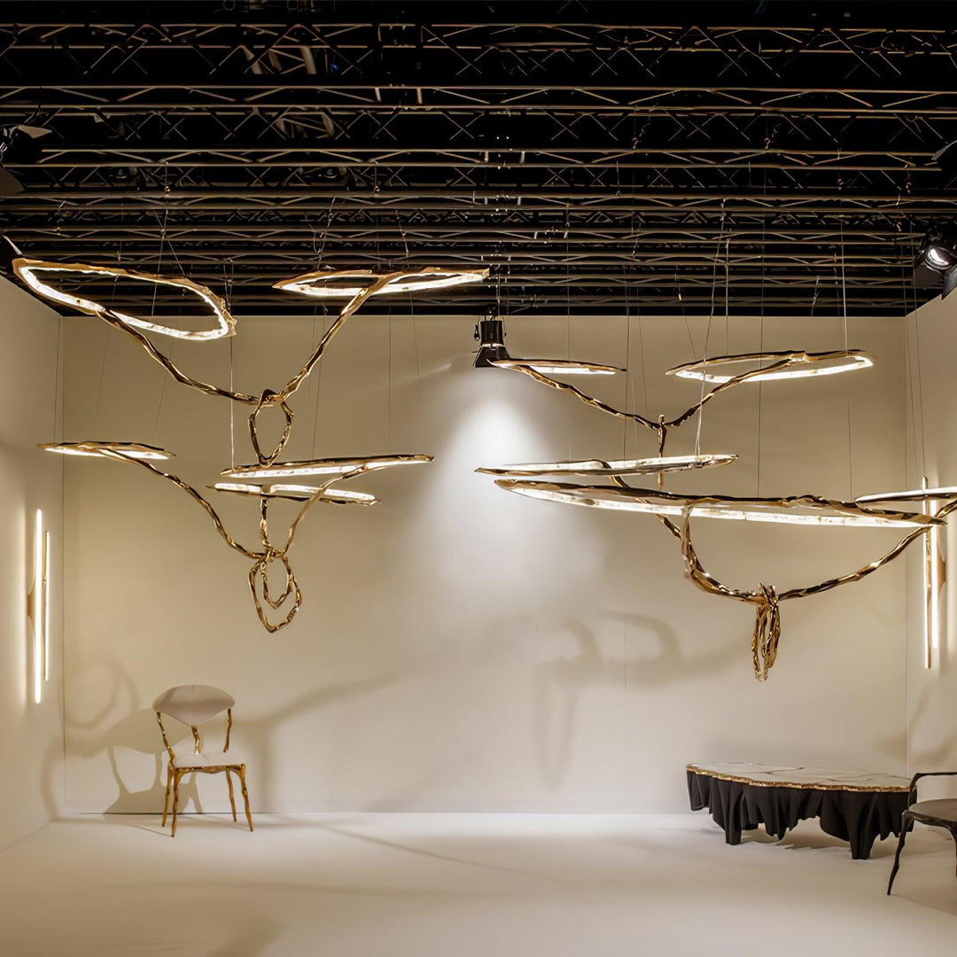 Aballs Cloud Rings Series lampadario ottone