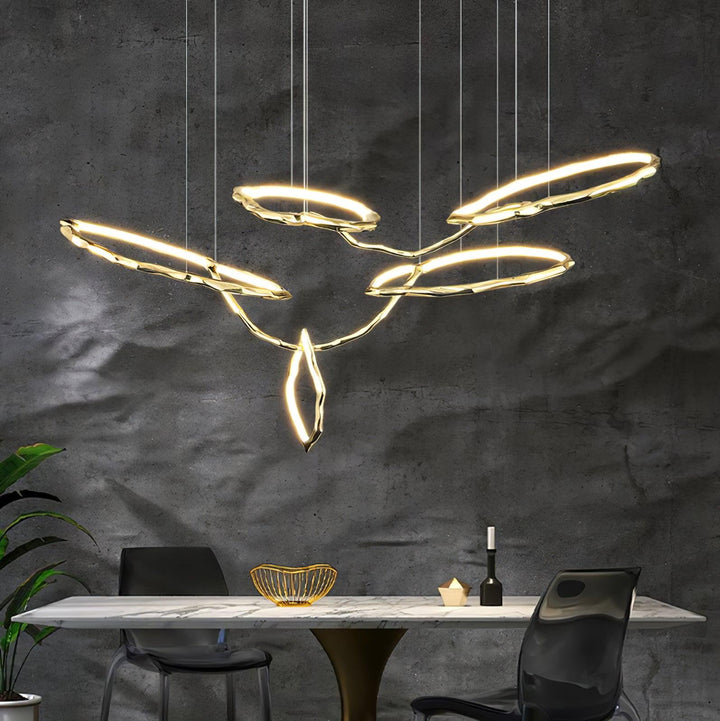 Aballs Cloud Rings Series lampadario ottone