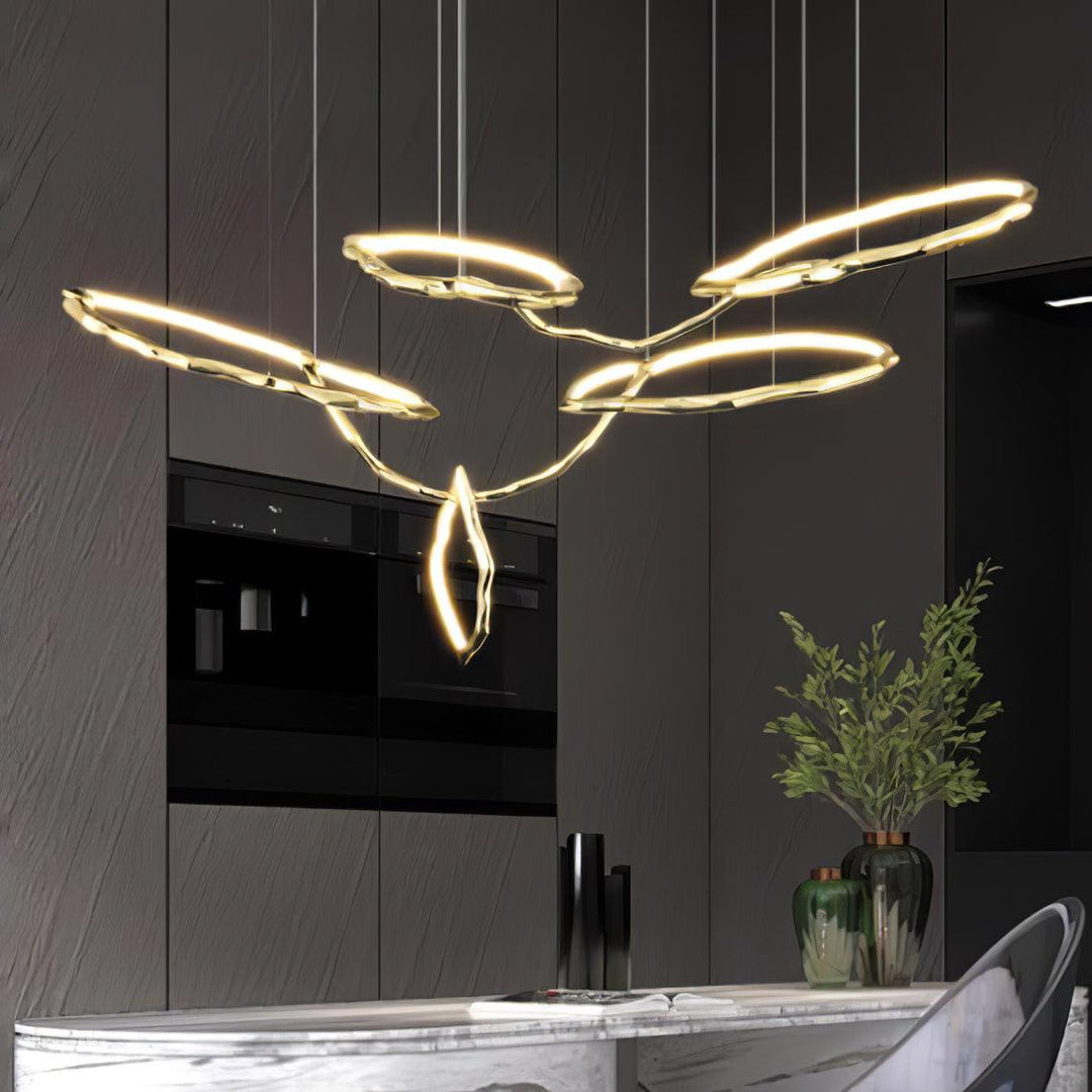Aballs Cloud Rings Series lampadario ottone