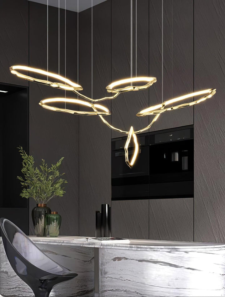 Aballs Cloud Rings Series lampadario ottone