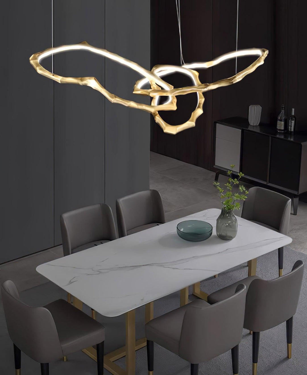 Aballs Cloud Rings Series lampadario ottone