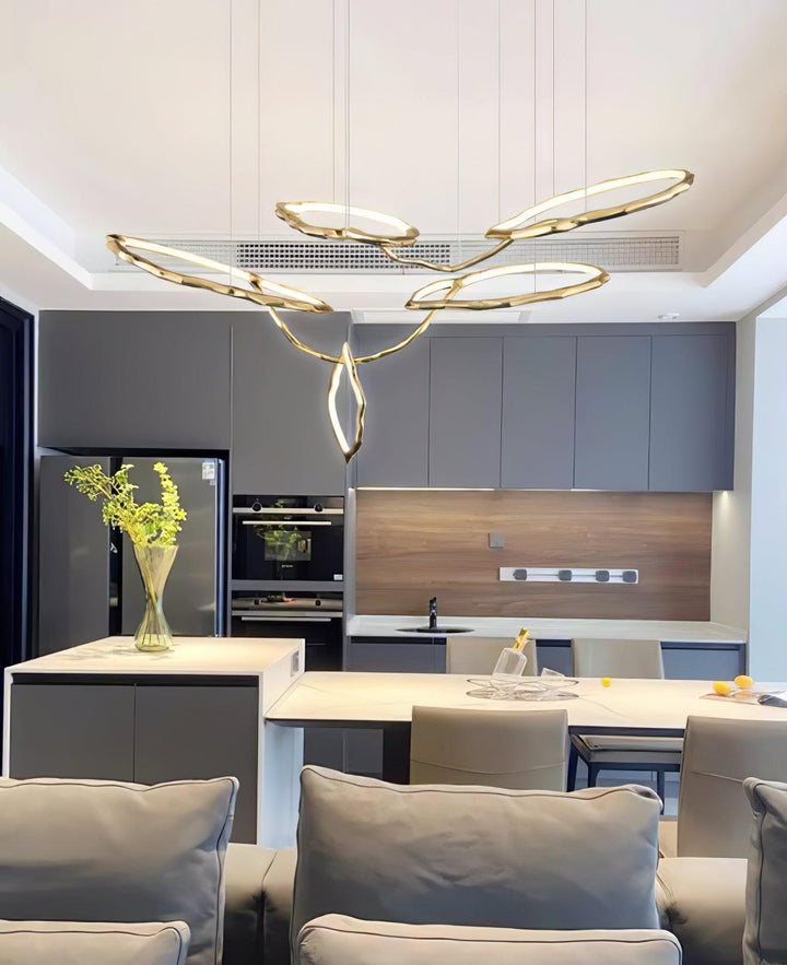 Aballs Cloud Rings Series lampadario ottone