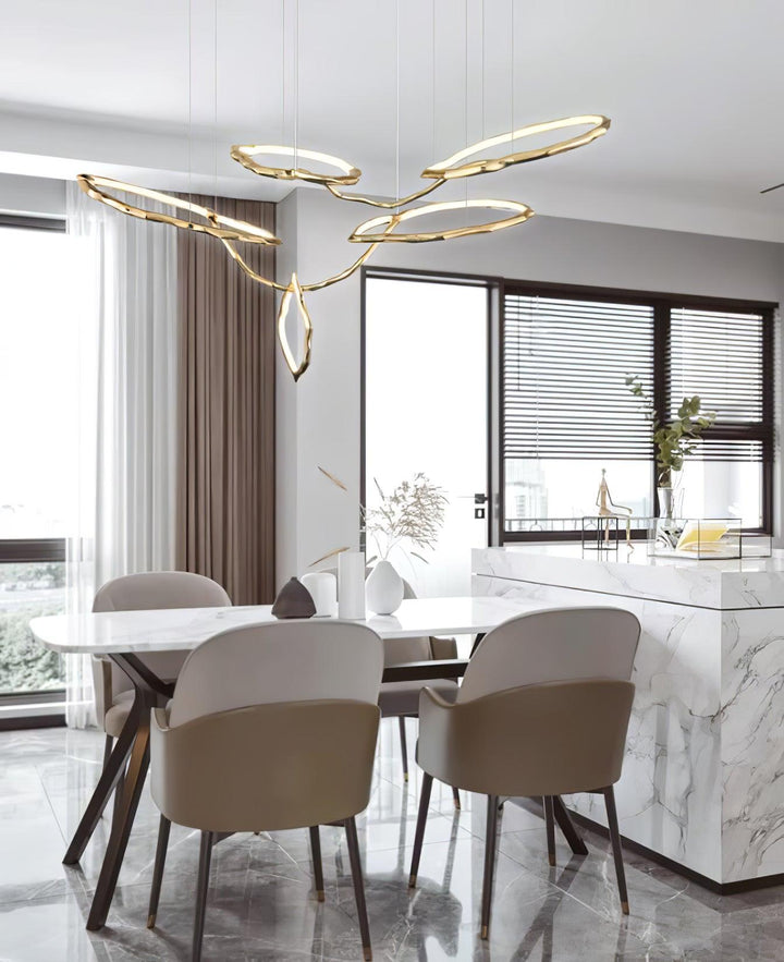Aballs Cloud Rings Series lampadario ottone