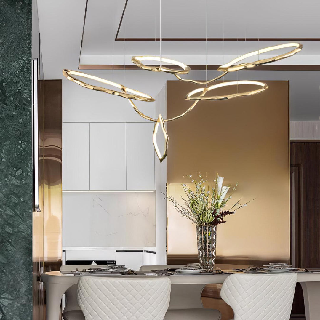 Aballs Cloud Rings Series lampadario ottone