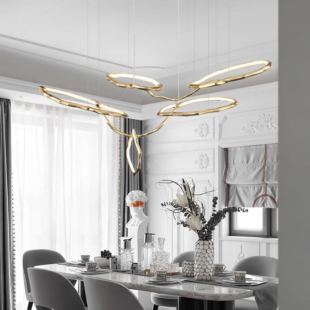Aballs Cloud Rings Series lampadario ottone