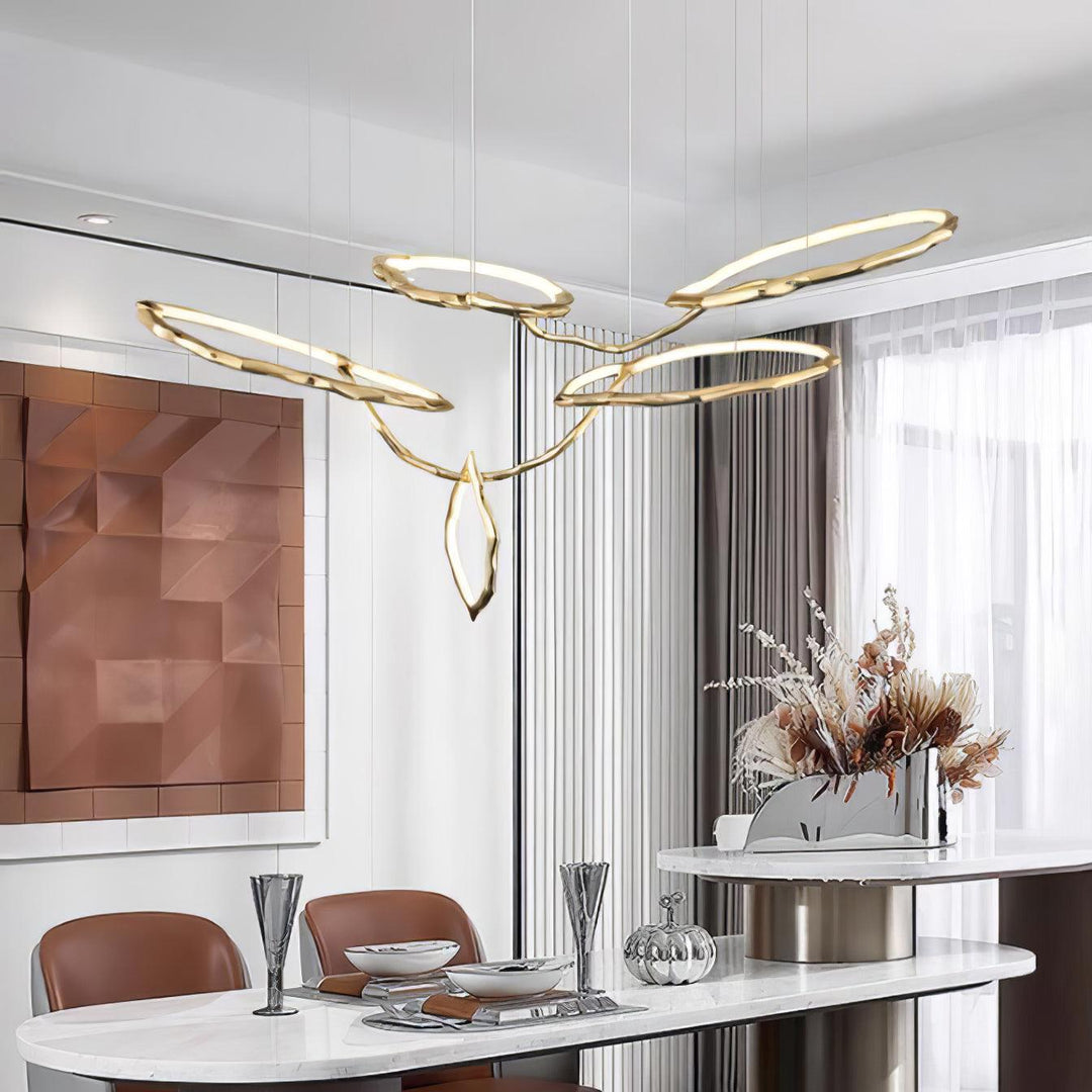 Aballs Cloud Rings Series lampadario ottone