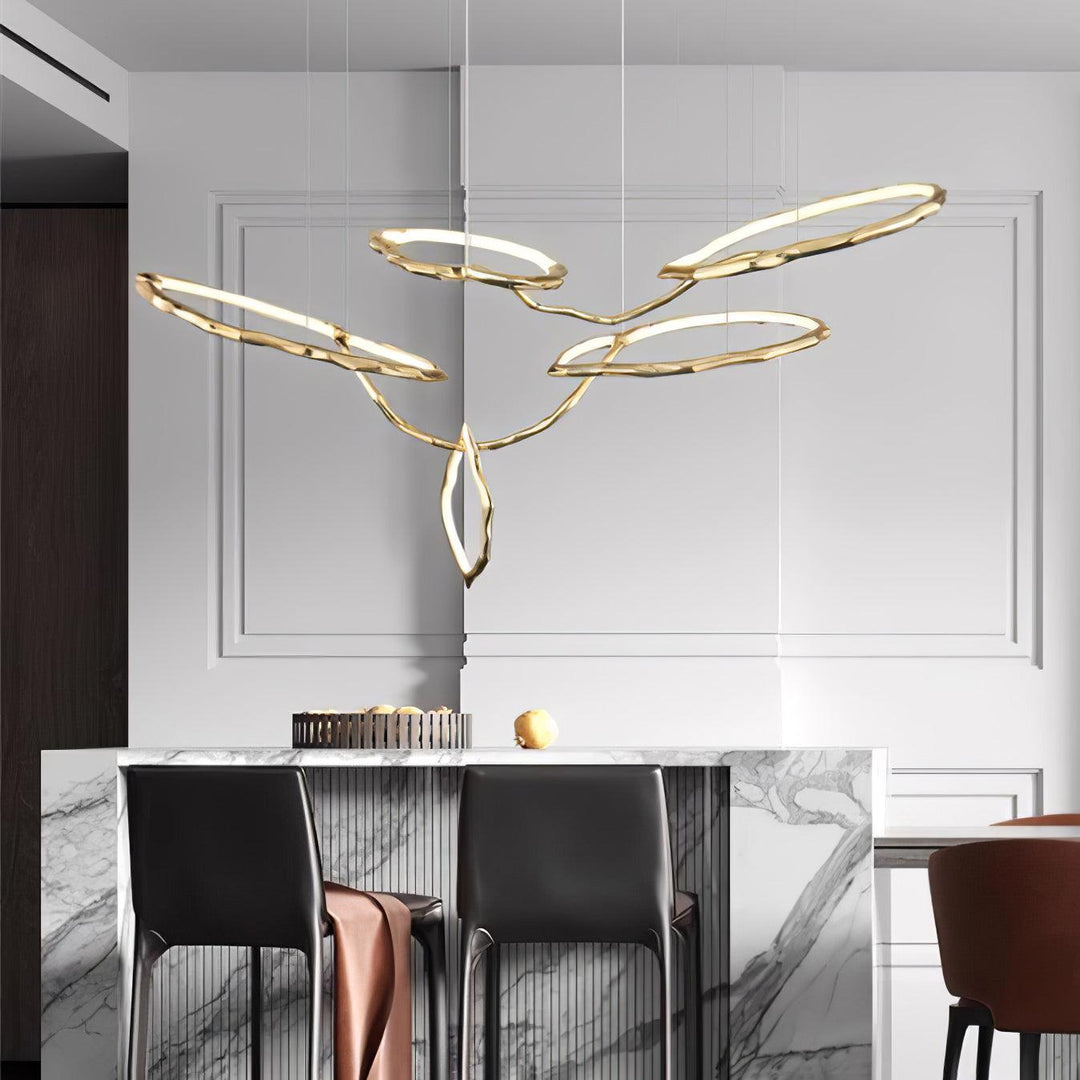 Aballs Cloud Rings Series lampadario ottone